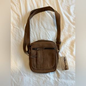 Leather never worn cross body bag